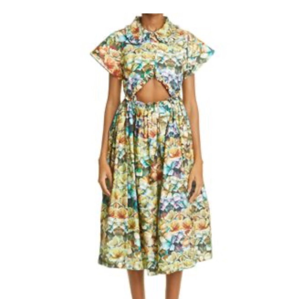 Kika Vargas Mabel Cut Out Dress